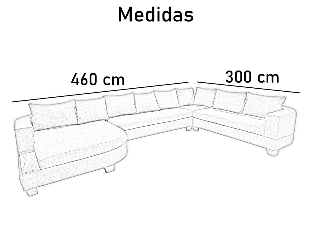 FRIDA SALA EN HERRADURA 4 modulos - EC25