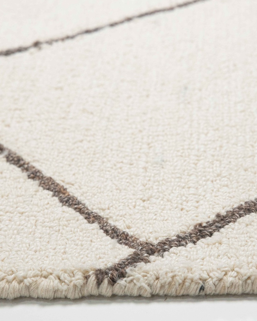 MYRA D2025 BEIGE TABACO 60x90cm TAPETE PARA EXTERIOR - LN