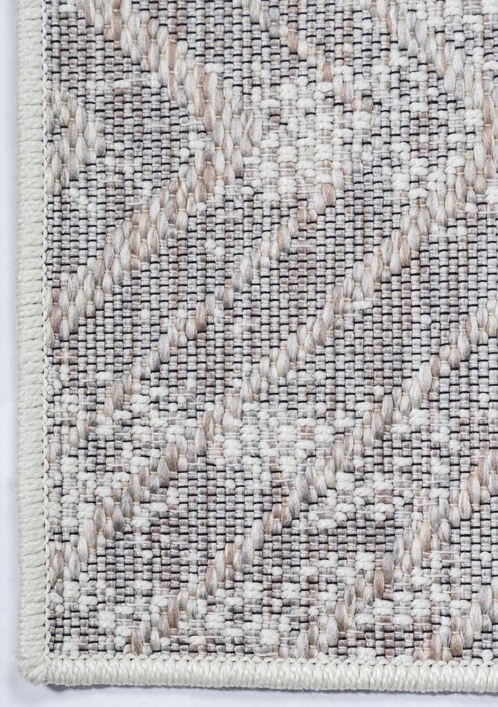 NUBIA E1007 BEIGE/ CAFÉ 300x400cm TAPETE PARA EXTERIOR - LN