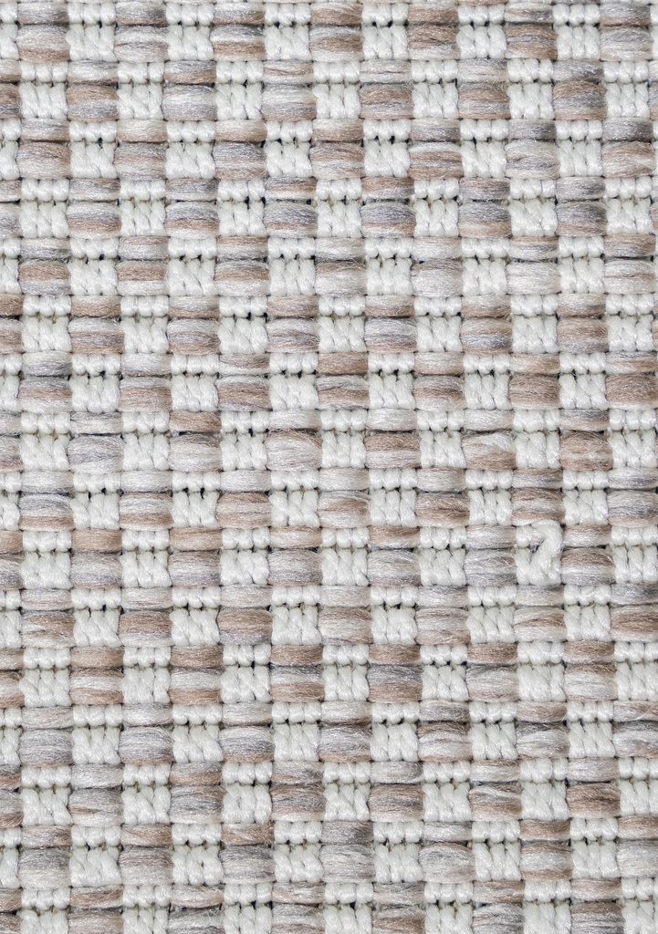 NUBIA E1010 BEIGE/ CAFÉ 300x400cm TAPETE PARA EXTERIOR - LN