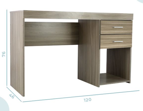 MALTA ESCRITORIO TONO ENCINO - JM25