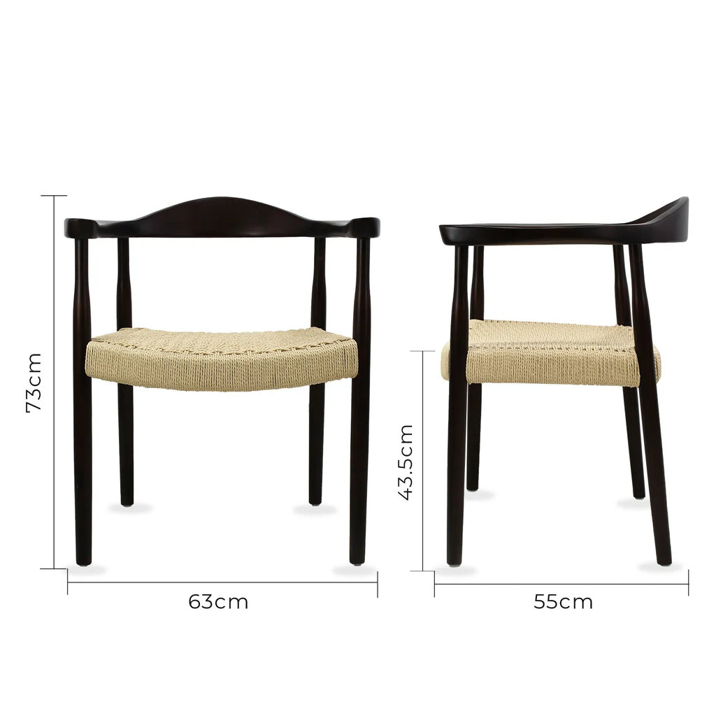 GUIZA SILLA CON BRAZOS TEJIDA - JM26