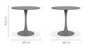 VITTORIA MESA CIRCULAR PARA EXTERIOR 80cm BLANCA - JM26.