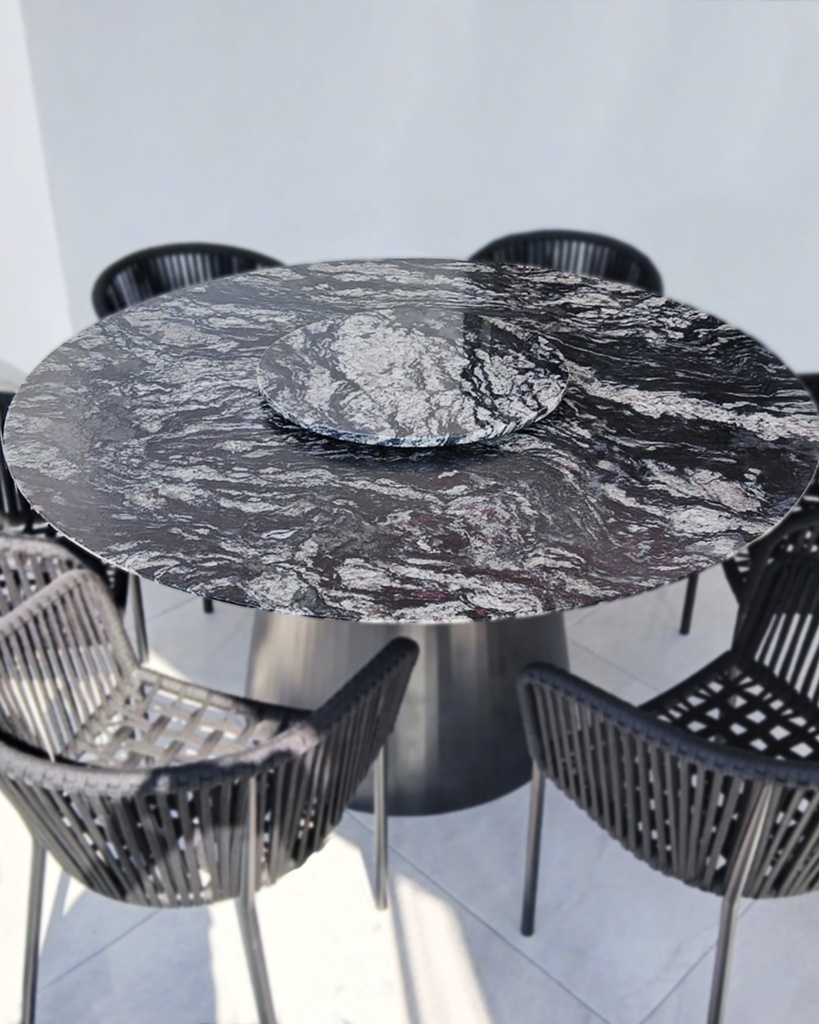 PIEDRA CIRCULAR 120cm MESA DE COMEDOR - MG25