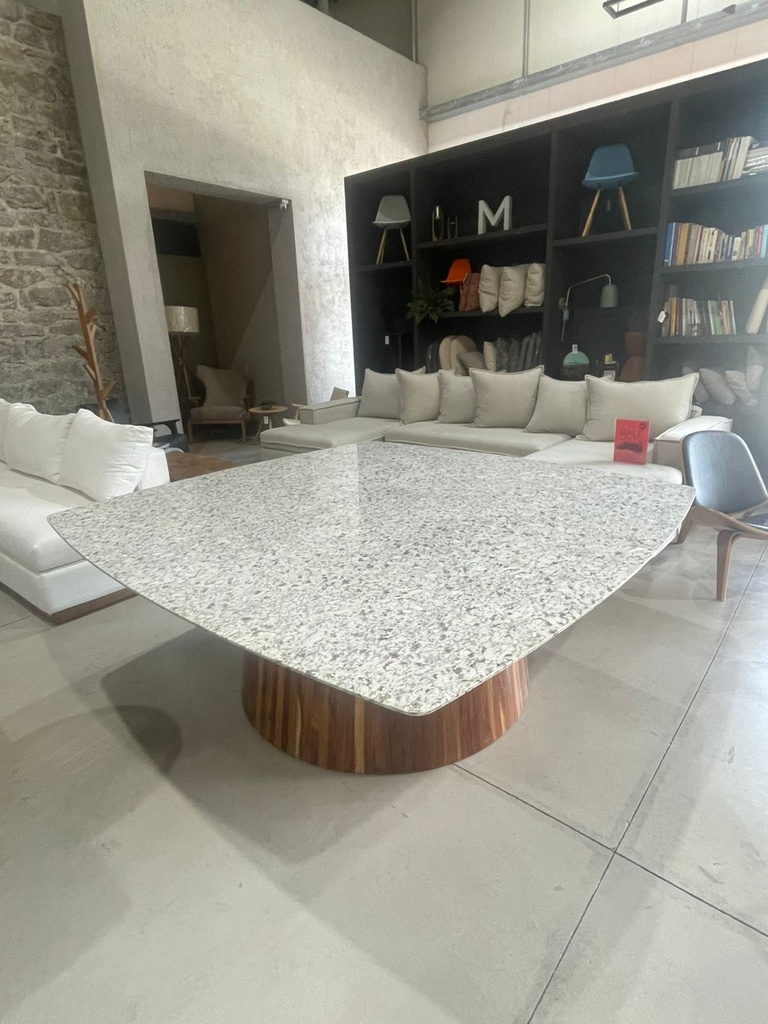 PIEDRA CUADRADA 150x150cm MESA DE COMEDOR - MG25