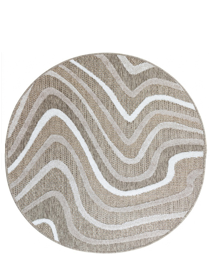 LOTUS E1013 NATURAL/ BEIGE 240 DIA TAPETE PARA EXTERIOR - LN26