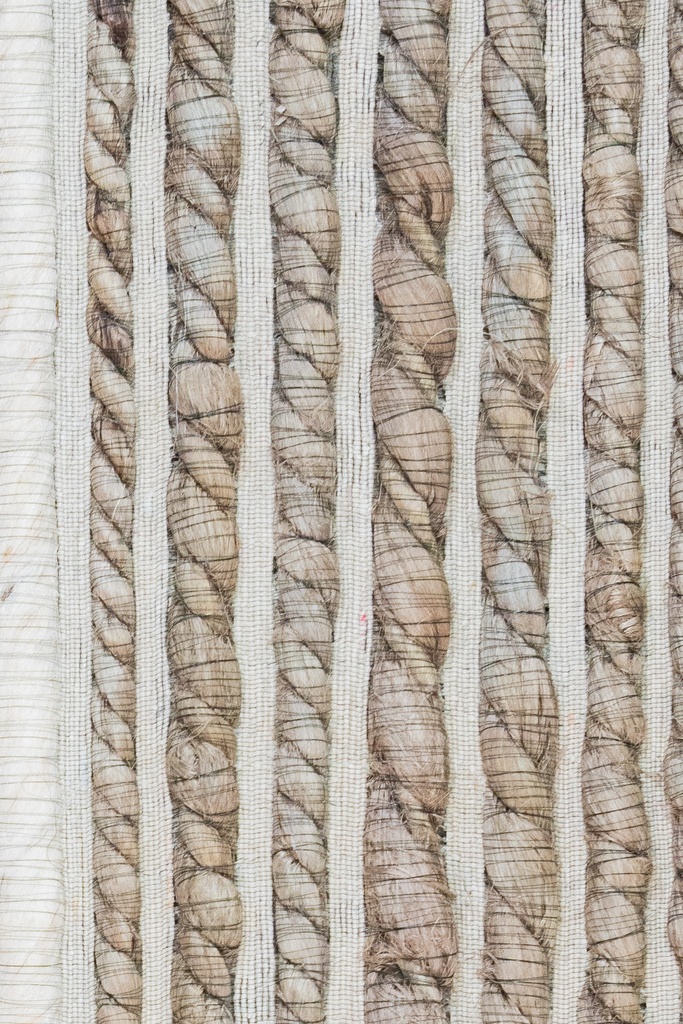 JAYA N8039 CREMA YUTE NEGRO 240x330cm TAPETE - LN