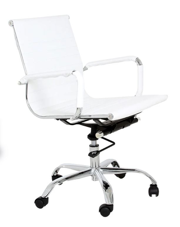 CADIZ ECO SILLA OFICINA RESPALDO BAJO BLANCO- MO26