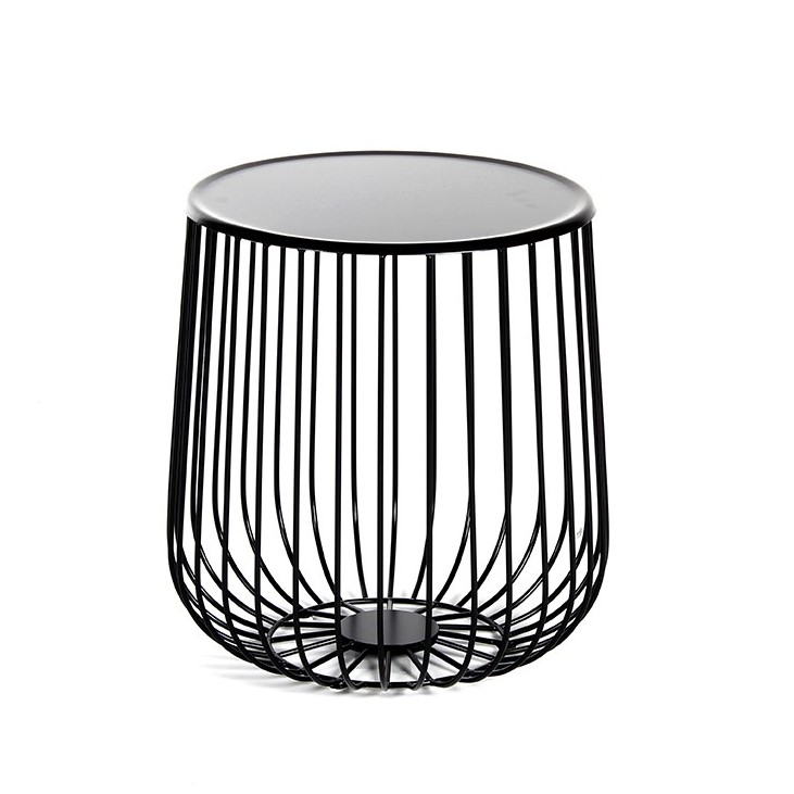 ROMA MESA LATERAL NEGRA (interior o exterior) - M25