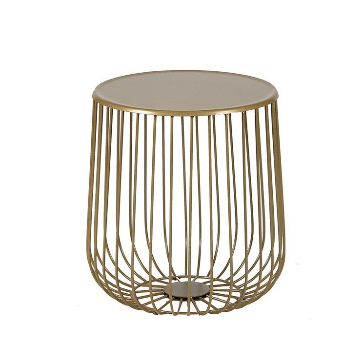 ROMA MESA LATERAL DORADA (interior o exterior)- M25