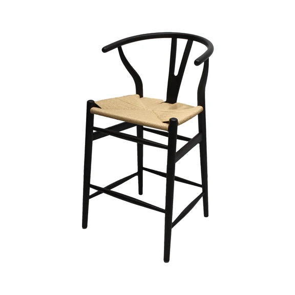 WISHBONE BANCO COUNTER REPLICA NEGRO