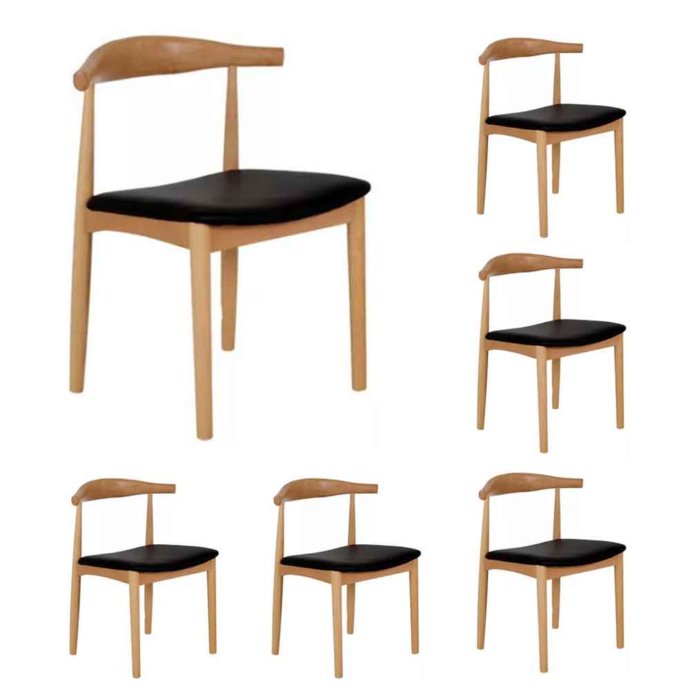 MONACO set 6 SILLAS SIN BRAZO color natural - M25 *disponible en tienda