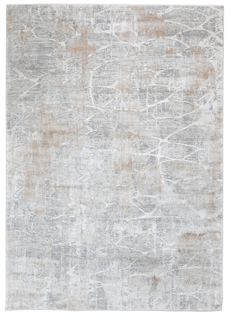 KEMER T2388 CREMA GRIS BEIGE 60*90 TAPETE - LN26