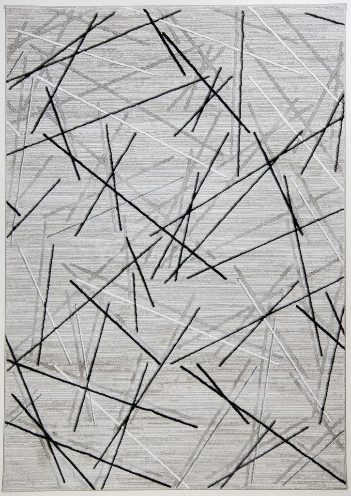 SESIA R1001 GRIS GRIS NEGRO 160x230cm TAPETE - LN26