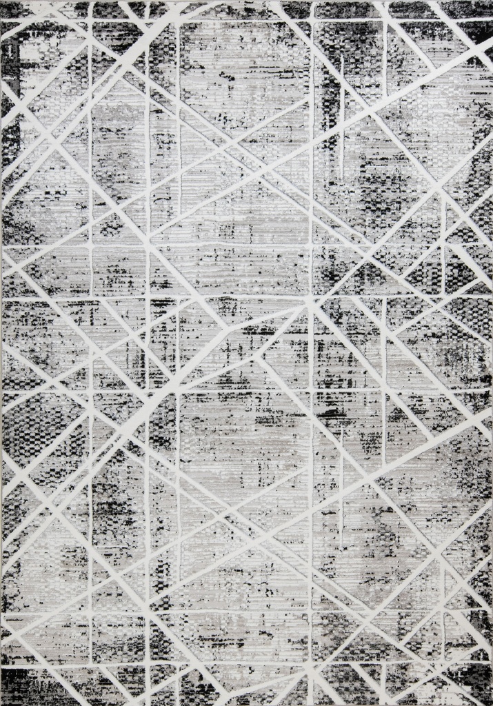 SESIA R1003 GRIS GRIS NEGRO 160x230cm TAPETE - LN26