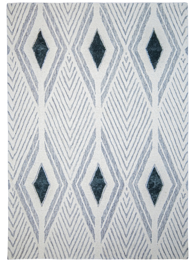 VANI D2036 GRIS CREMA NEGRO 160*230 TAPETE - LN26