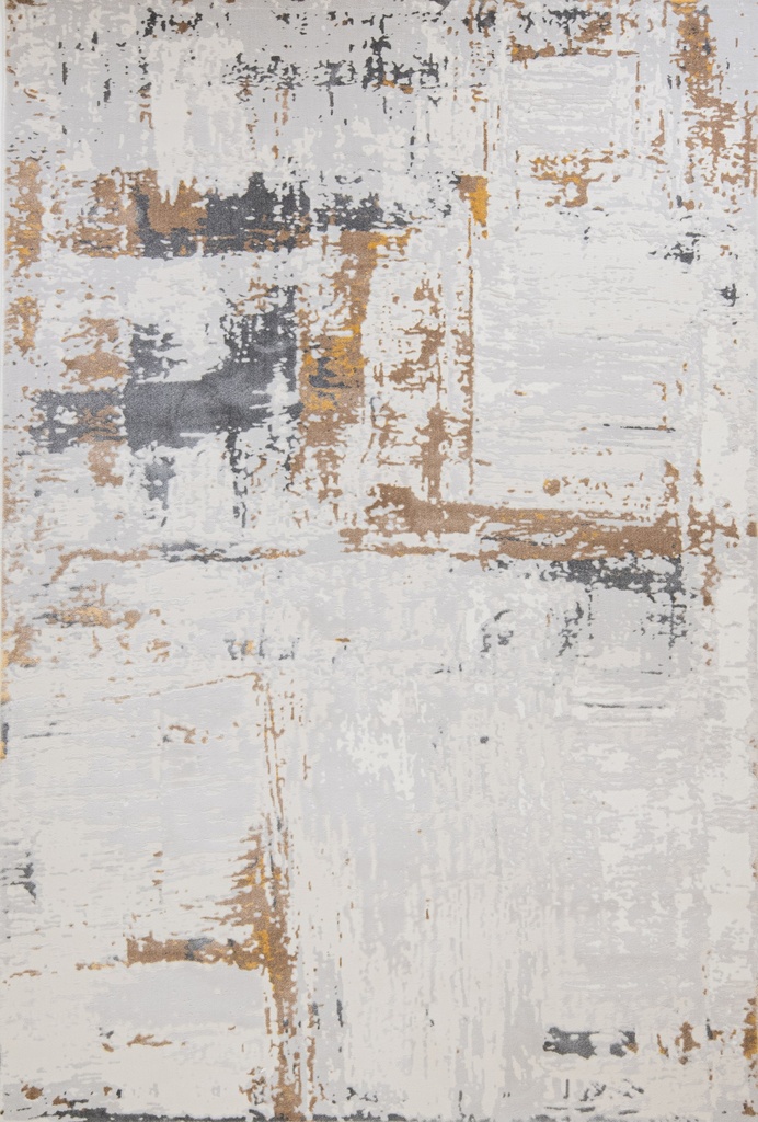VELEKA U6040 CREMA ORO GRIS 160x230cm TAPETE - LN26