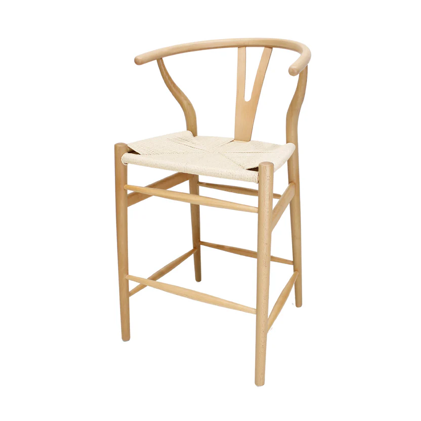 WISHBONE BANCO COUNTER REPLICA NATURAL - JM26.