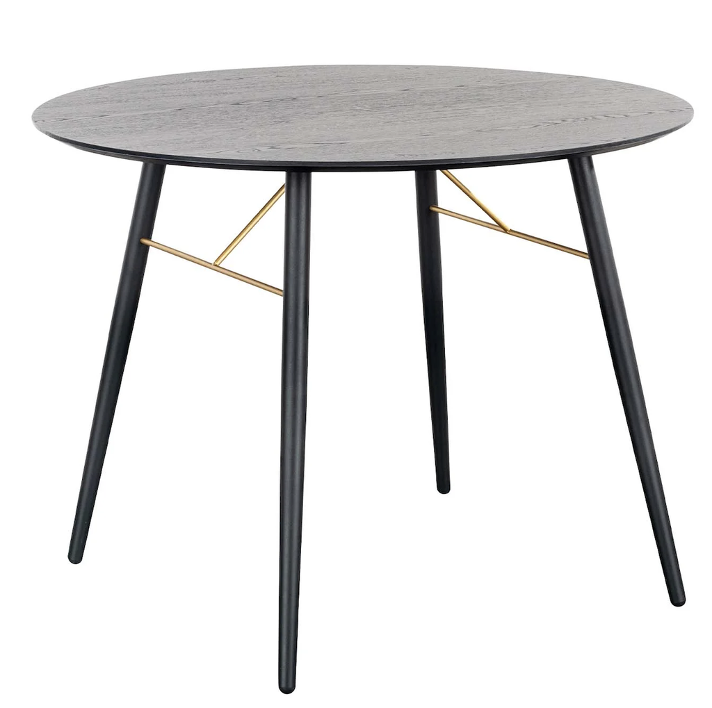 ONNO MESA DE COMEDOR CIRCULAR  NEGRO NOGAL - JM26