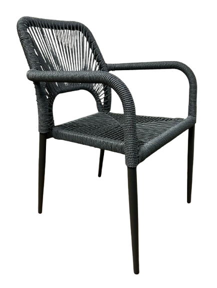 ALOHA SILLA PARA EXTERIOR APILABLE gris - MO26