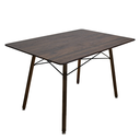 OSLO MESA DE COMEDOR RECTANGULAR 120x70 TONO NOGAL - JM26.