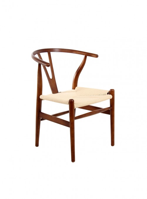 WISHBONE SILLA REPLICA PREMIUM nogal/natural - MO26