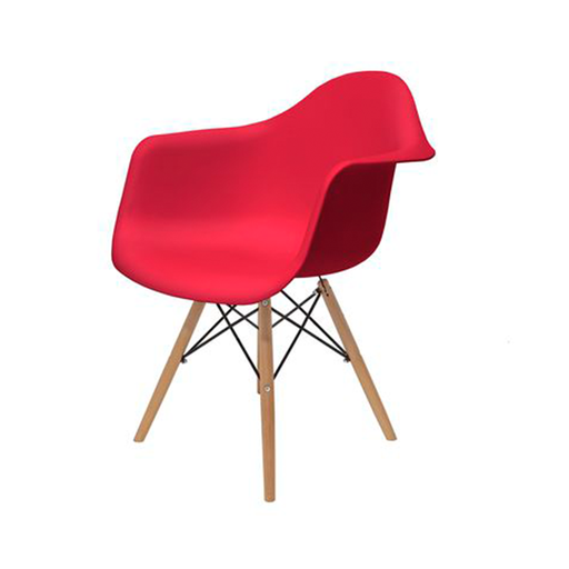 EAMES SILLA CB MADERA REPLICA BERLIN ROJA - MO26