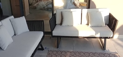 [MAZAM-LOVESEAT] SAN BLAS LOVESEAT TEJIDO PARA TERRAZA CON COJINERIA MYKONOS - X 2023
