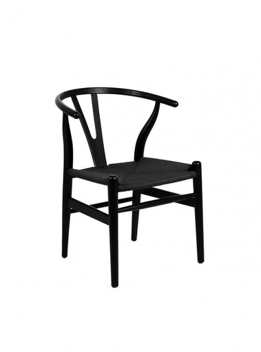 WISHBONE SILLA REPLICA PREMIUM negro/negro - MO26