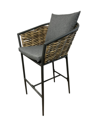 [TULUBANC] LANAI BANCO ALTO PARA EXTERIOR CON COJINERIA - M25