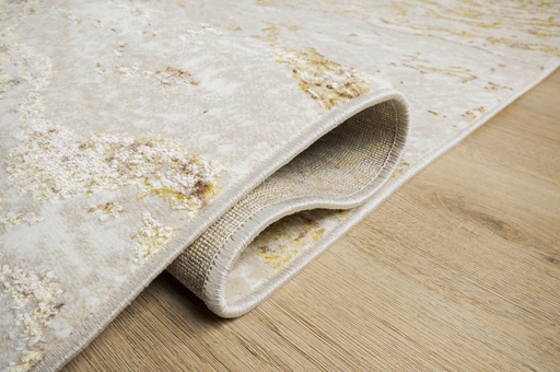 [9726] SIBEL U7009 ORO CREMA 160 DIA TAPETE - LN26 - Quedan pocos