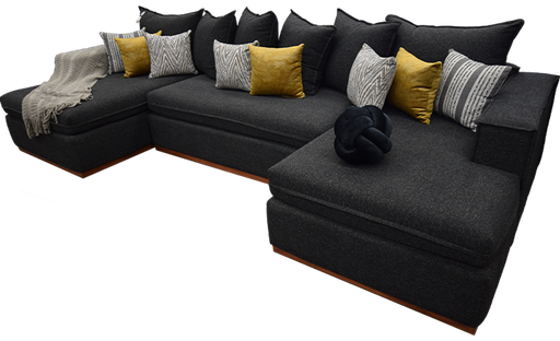 [BARB7] DAHLIA SALA EN HERRADURA zoclo de parota- EC25