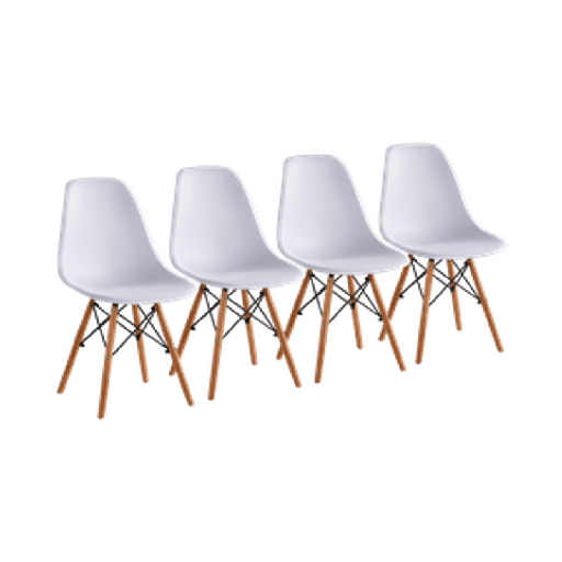 EAMES SILLA KIDS SET 4 SILLAS REPLICA BERLIN VARIOS COLORES - MO26