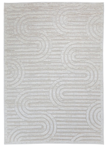[12935] BELINA U6055 BEIGE MARFIL 200*290 TAPETE PARA EXTERIOR - LN26