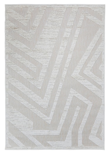 [12940] BELINA U6056 BEIGE MARFIL 200*290 TAPETE PARA EXTERIOR - LN25