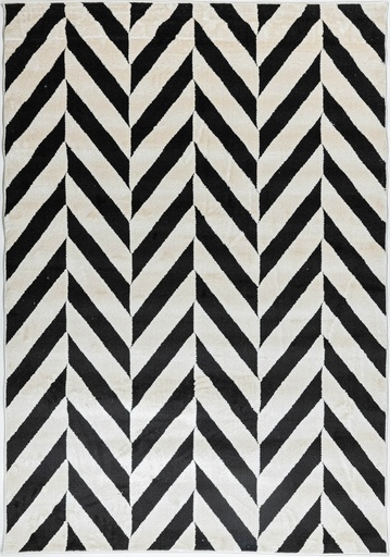 [11605] OPTIKA T9053 CREMA NEGRO 200*290 TAPETE - LN25