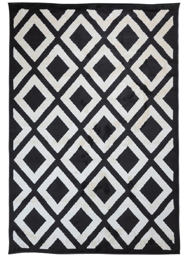 [12496] OPTIKA T9057 CREMA NEGRO 60*90 TAPETE - LN26