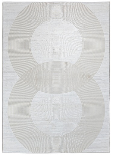 [12641] MESINA U5040 BEIGE CREMA 60x90cm TAPETE - LN26 - Quedan pocos