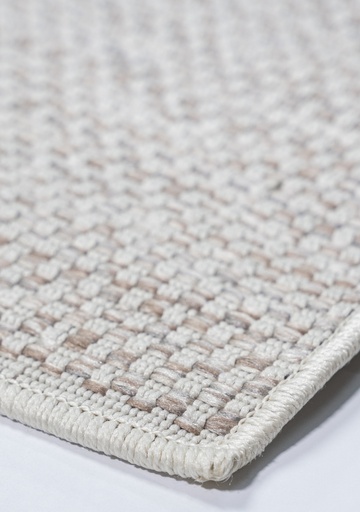 [13060] NUBIA E1010 BEIGE/ CAFÉ 80*240 TAPETE PARA EXTERIOR - LN26