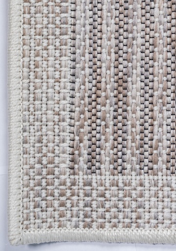[13034] NUBIA E1011 BEIGE/ CAFÉ 240x330cm TAPETE PARA EXTERIOR - LN26