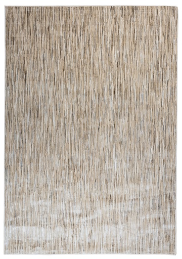 [12546] RIENZ U7027 BEIGE PLATA 60x90cm TAPETE - LN26