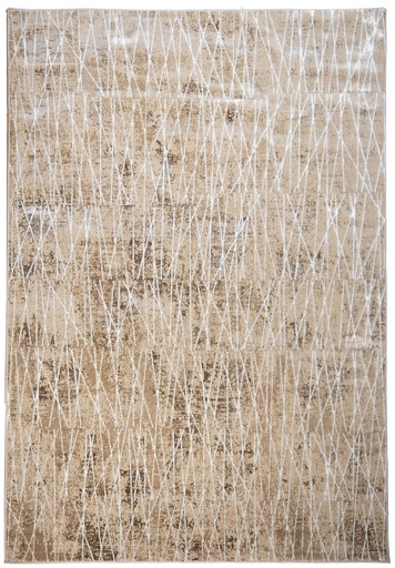 [12555] RIENZ U7029 BEIGE PLATA 300x400cm TAPETE - LN26 - Quedan pocos
