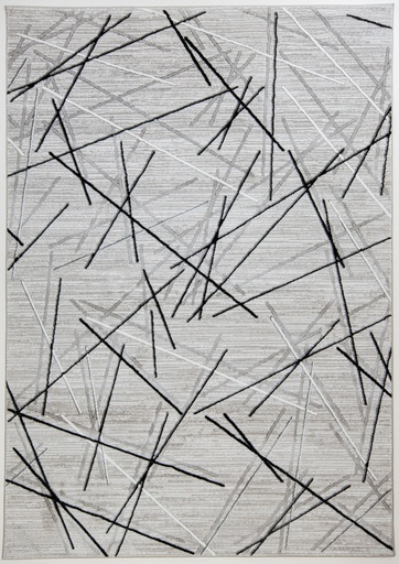 [12337] SESIA R1001 GRIS GRIS NEGRO 200x290cm TAPETE - LN26