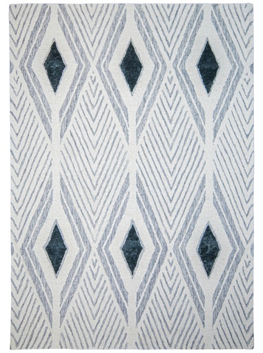 [11804] VANI D2036 GRIS CREMA NEGRO 60x90cm TAPETE - LN26