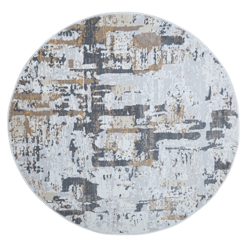 [12290] VELEKA U6038 CREMA ORO GRIS 240 DIA TAPETE - LN26b