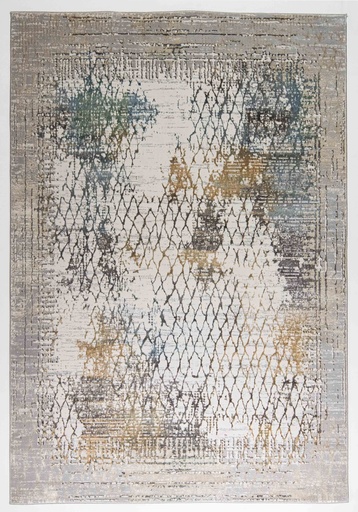 [9258] ZARIA T2198 GRIS CREMA 60x90cm TAPETE - LN26