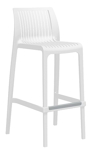 [OHV-7203BB] MILOS BANCO ALTO EXTERIOR 100% set 4 bancos - Oc25