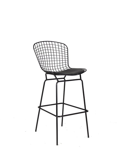 BERTOIA BANCO BAR REPLICA negro - MO26