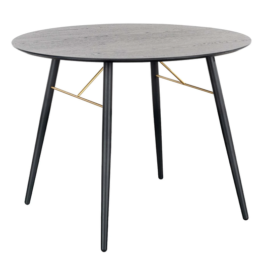 ONNO MESA DE COMEDOR CIRCULAR  NEGRO NOGAL - JM26
