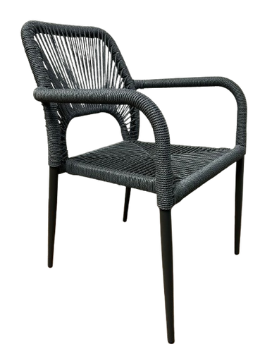 ALOHA SILLA PARA EXTERIOR APILABLE gris - MO26